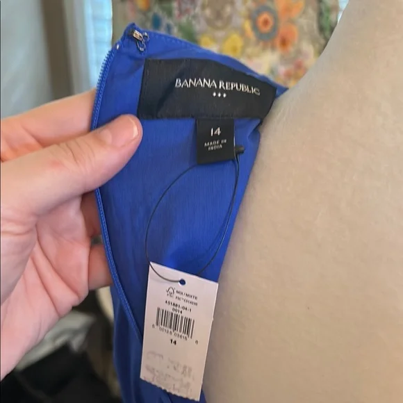 Banana Republic Factory Blue Wrap Maxi Dress - Picture 4 of 4